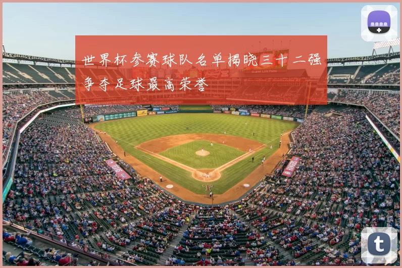 世界杯参赛球队名单揭晓三十二强争夺足球最高荣誉