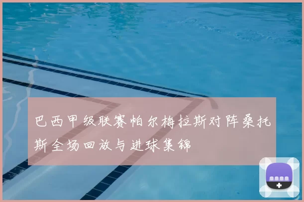 巴西甲级联赛帕尔梅拉斯对阵桑托斯全场回放与进球集锦